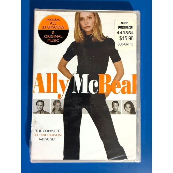 Ally McBeal: The Complete Second Season (DVD, 2010, 6-Disc Set) New Sealed - Picture 1 of 2